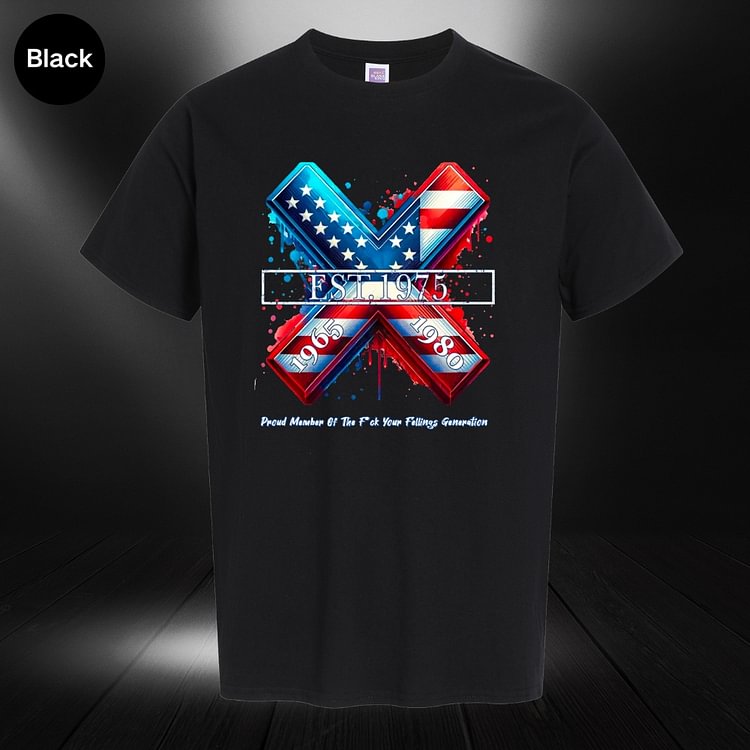 RAISED ON HOSE WATER & NEGLECT Generation X Quotes Custom Gen X EST Bothside Print Man T-shirt
