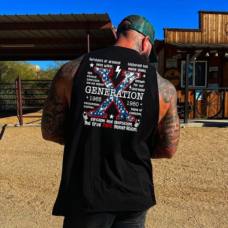 The Real Dad Generation Graphic Tank Top - Custom Birth Year