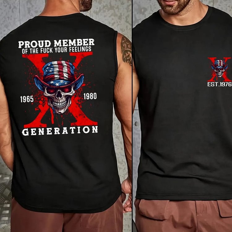 "Fuck Your Feeling Generation" Graphic Tank Top - Custom Birth Year