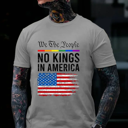 We The People NO KINGS IN AMERICA Art Graphic Men's T-Shirt