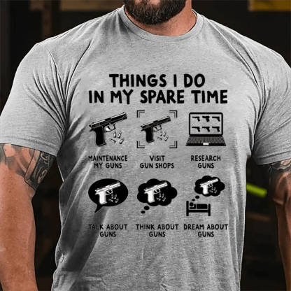 THINGS I DO IN MY SPARE TIME Culture Art Printing Men's T-Shirt