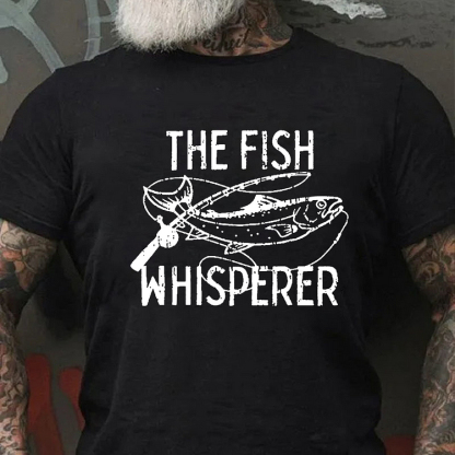 THE FISH WHISPERER Culture Art Printing Men's T-Shirt