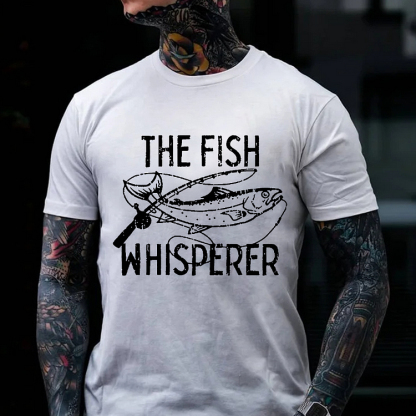 THE FISH WHISPERER Culture Art Printing Men's T-Shirt