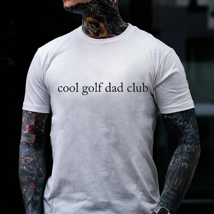 Cool Golf Dad Club Culture Art Printing Men's T-Shirt