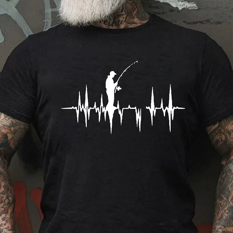 Angler's Heart Culture Art Printing Men's T-Shirt