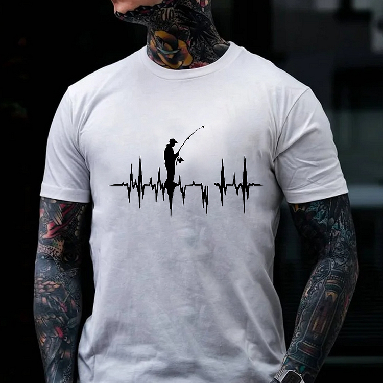 Angler's Heart Culture Art Printing Men's T-Shirt