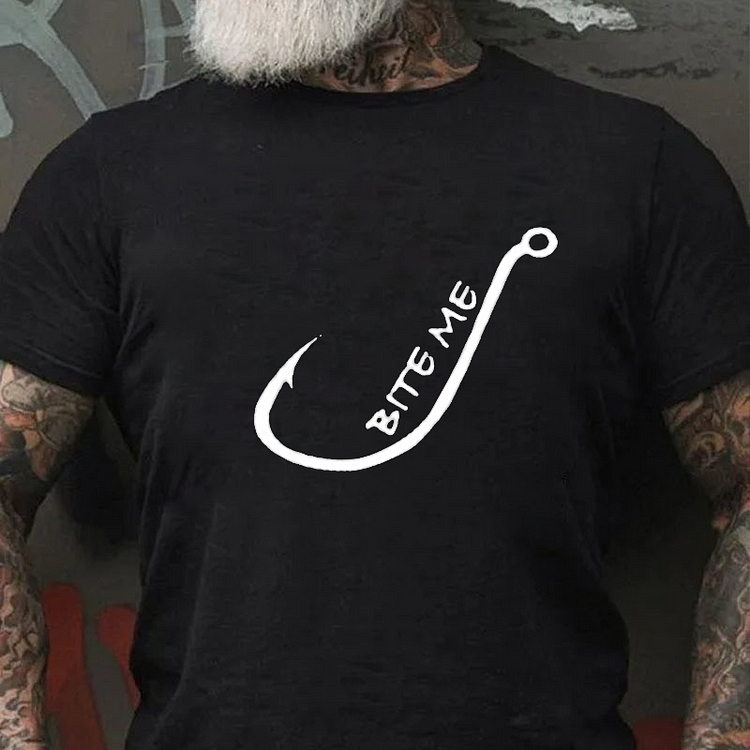 BITE ME Culture Art Printing Men's T-Shirt