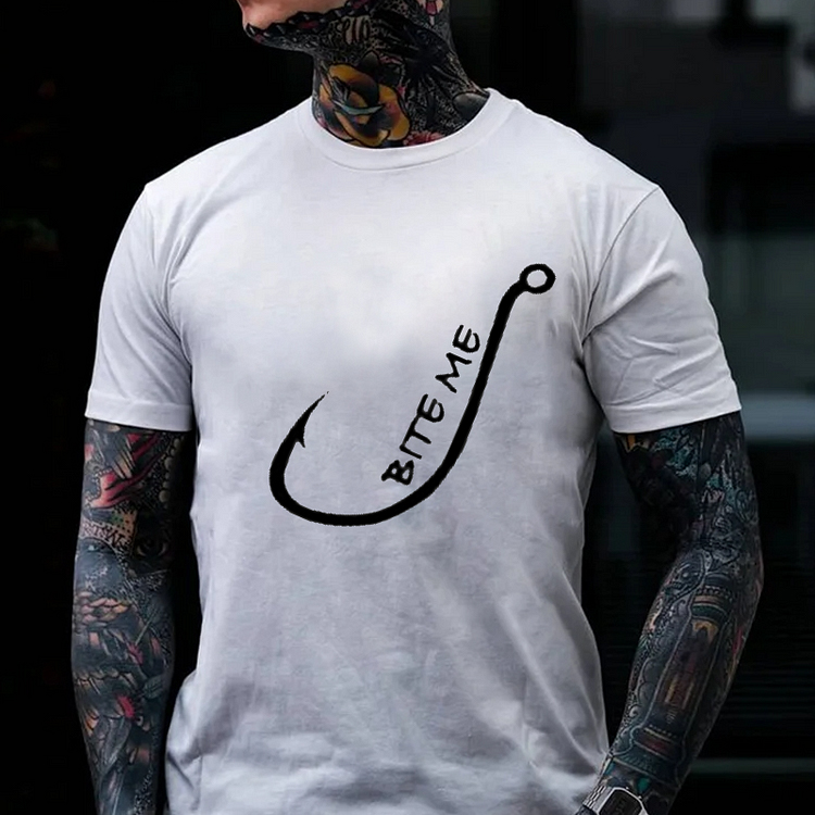 BITE ME Culture Art Printing Men's T-Shirt