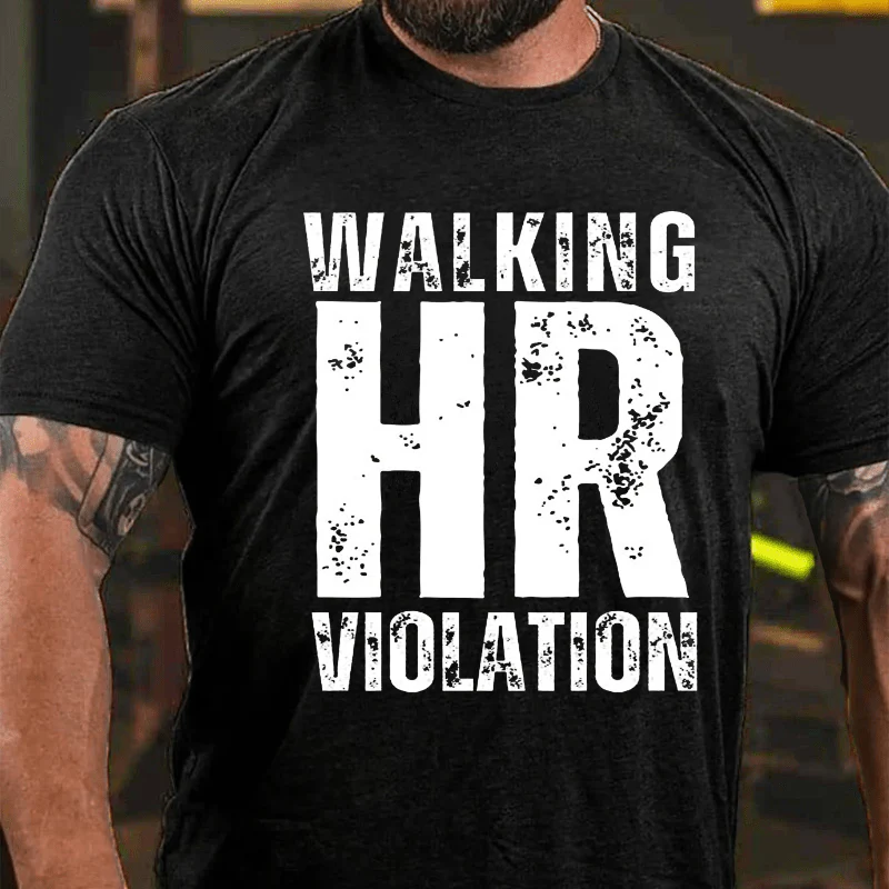WALKING HR VIOLATION Culture Art Printing Men's T-Shirt