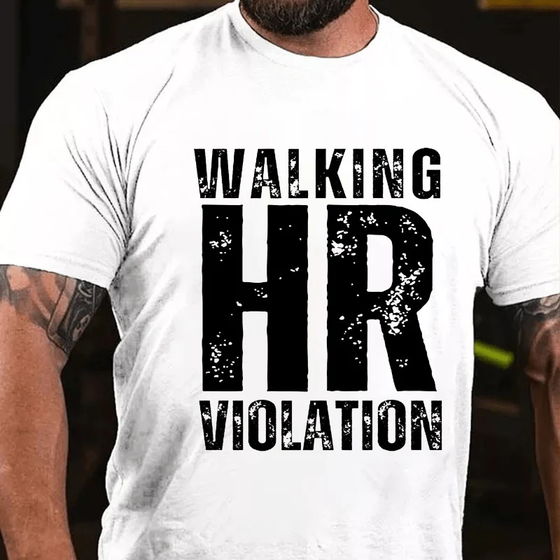 WALKING HR VIOLATION Culture Art Printing Men's T-Shirt