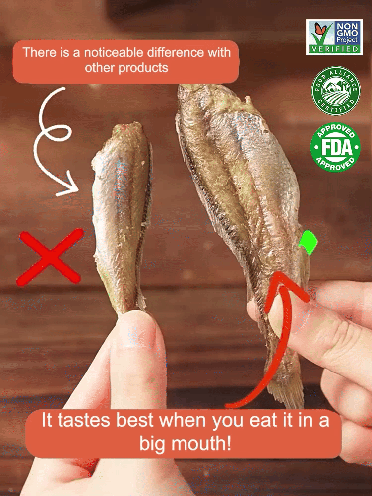 Dried small fish that is extremely difficult to catch in the deep sea