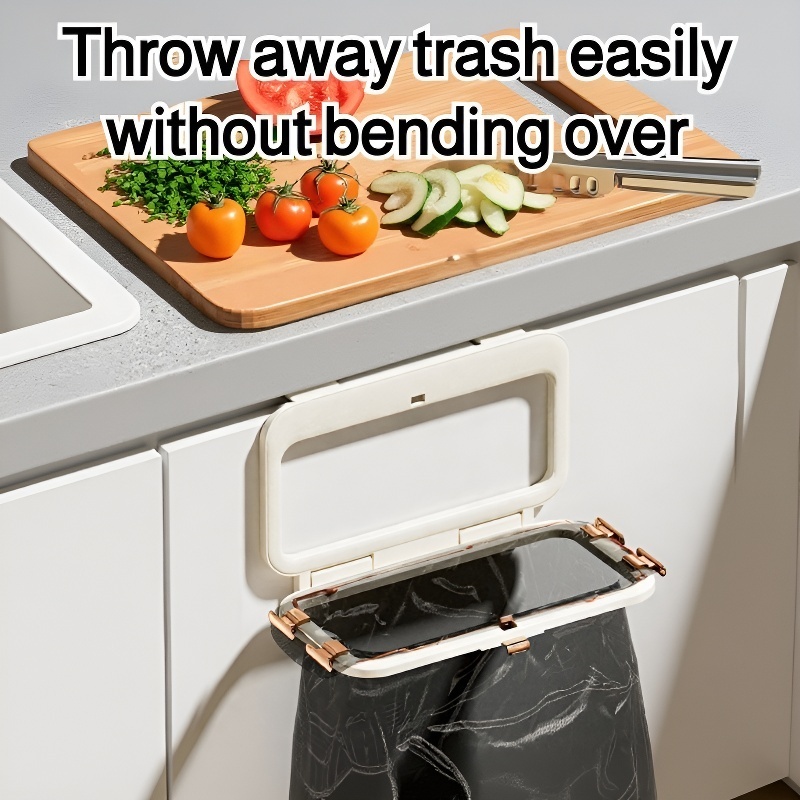 Wall-Mounted Folding Trash Bag Holder – Durable and Anti-Odor