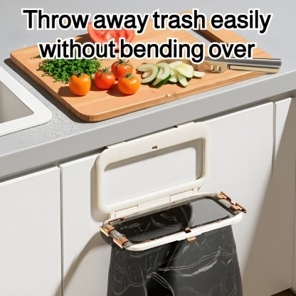  Wall-Mounted Folding Trash Bag Holder – Durable and Anti-Odor