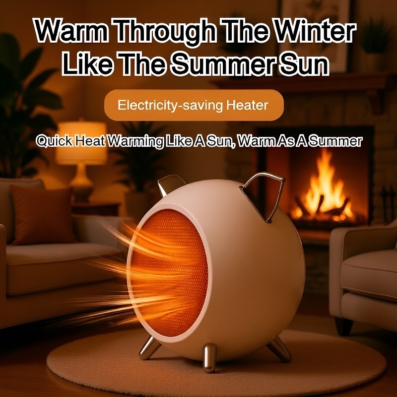 Rapid Warming Electric Heater with Overheat Protection - Stylish and Safe