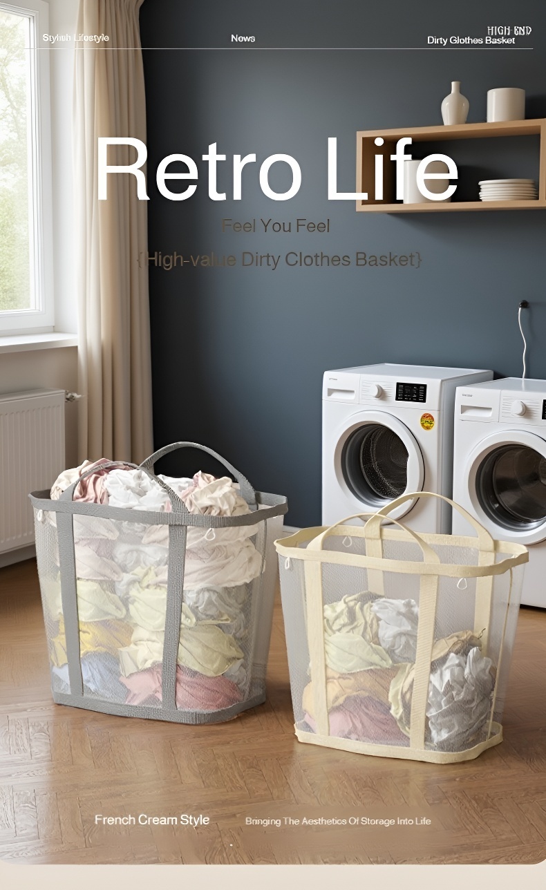 Space saving organizer basket mounted on the wall