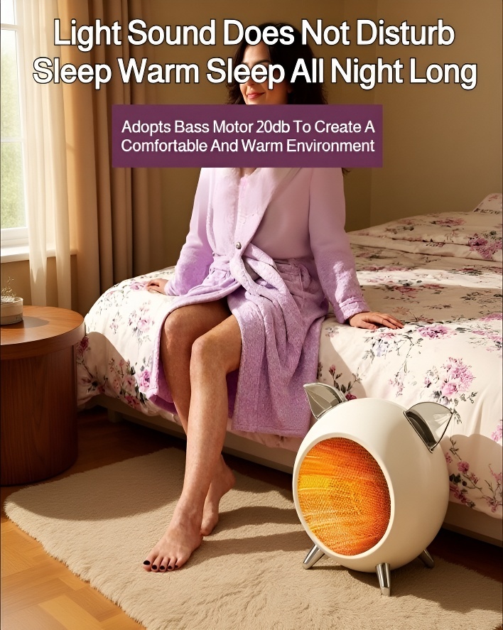 Modern electric heater blending with home decor