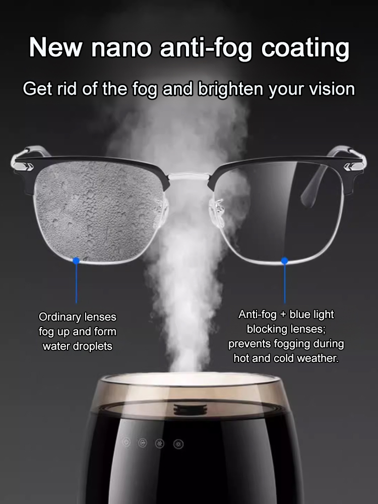 Auto-focus blue light blocking reading glasses