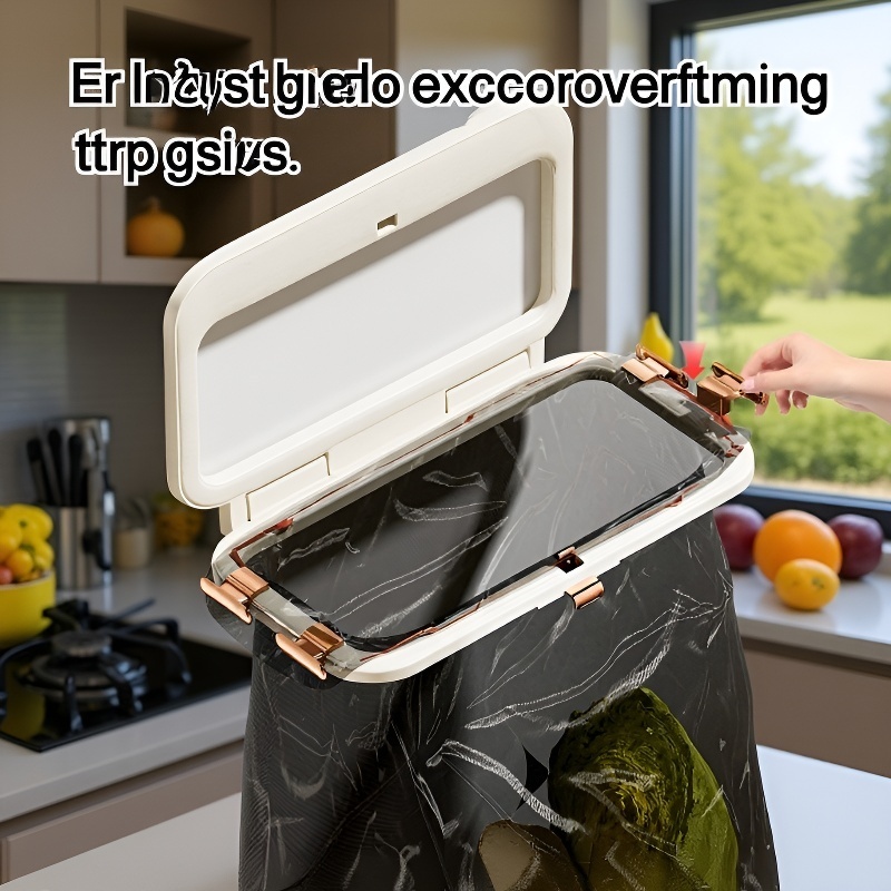  Wall-Mounted Folding Trash Bag Holder – Durable and Anti-Odor