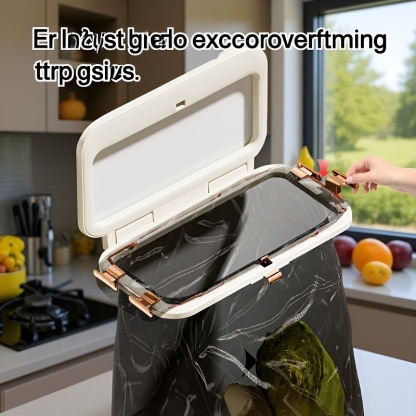  Wall-Mounted Folding Trash Bag Holder – Durable and Anti-Odor