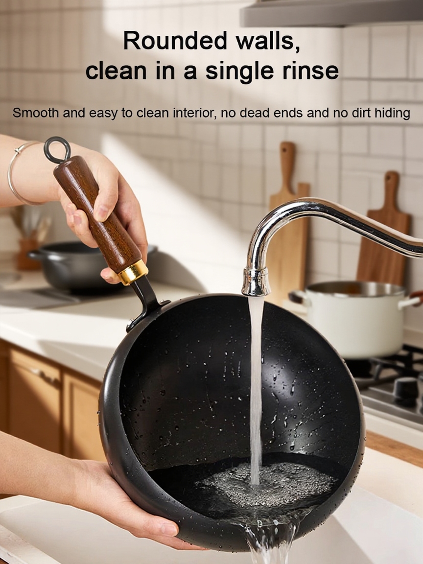 [Uncoated healthy pot] Iron-supplemented pure iron non-stick pot