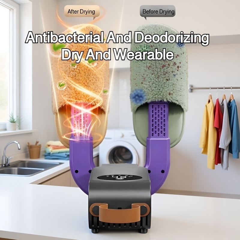 Multifunctional 360° Cycle Shoe Dryer with Timer, Antibacterial & Deodorizing for All Seasons