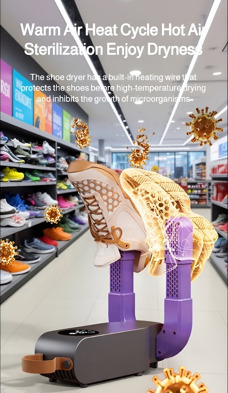 Safe and Gentle Shoe Drying for Delicate Materials