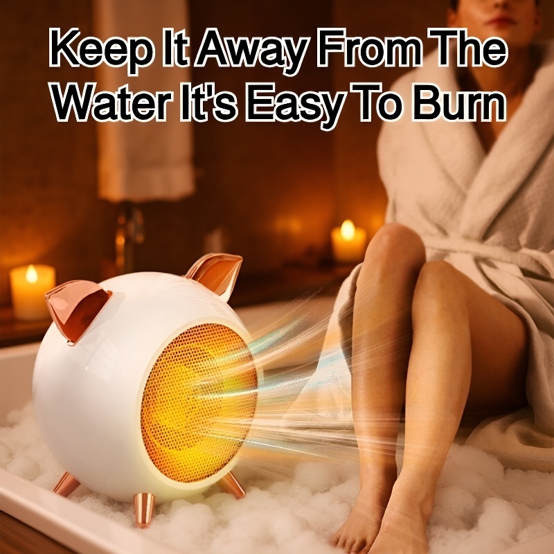 Rapid Warming Electric Heater with Overheat Protection - Stylish and Safe
