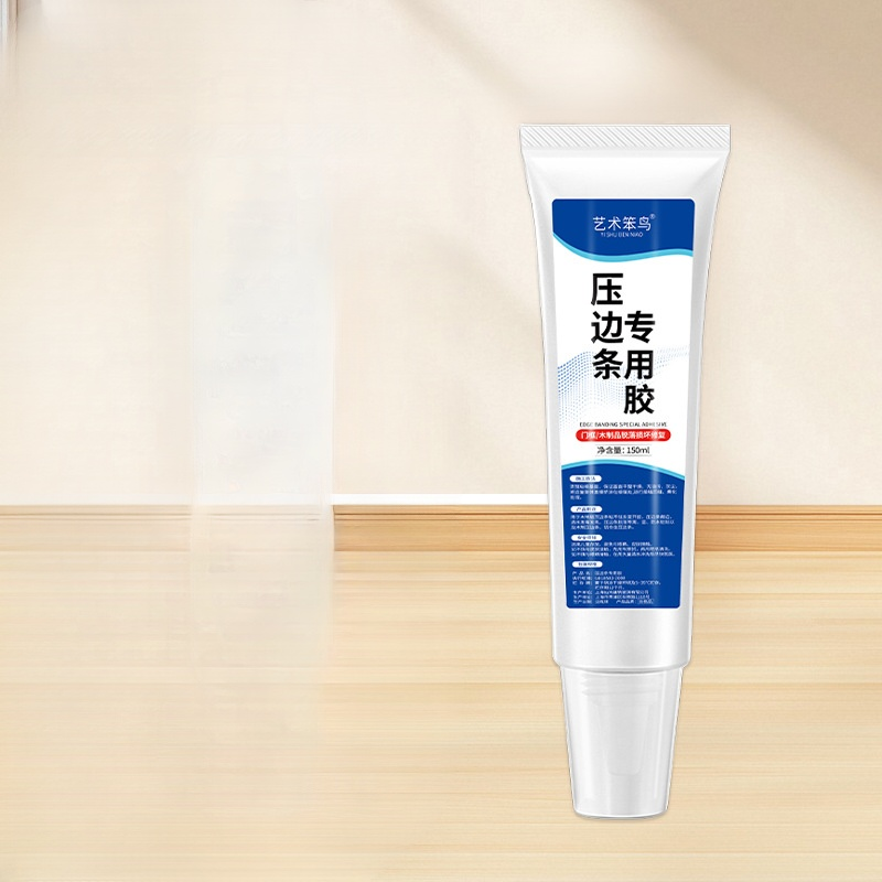 Special glue for removing peeling edge strips from skirting boards