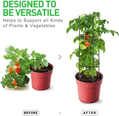 Tomaten Rankhilfe, 141 PCS Gurken Rankhilfe Mit Verstellbarer Höhe, Tomatenkäfig, Pflanzenstütze, Tomatenturm, Gurkenturm Rankhilfe, Rankgitter für Tomaten, Gurken,Blumen,Pflanzen,Garten