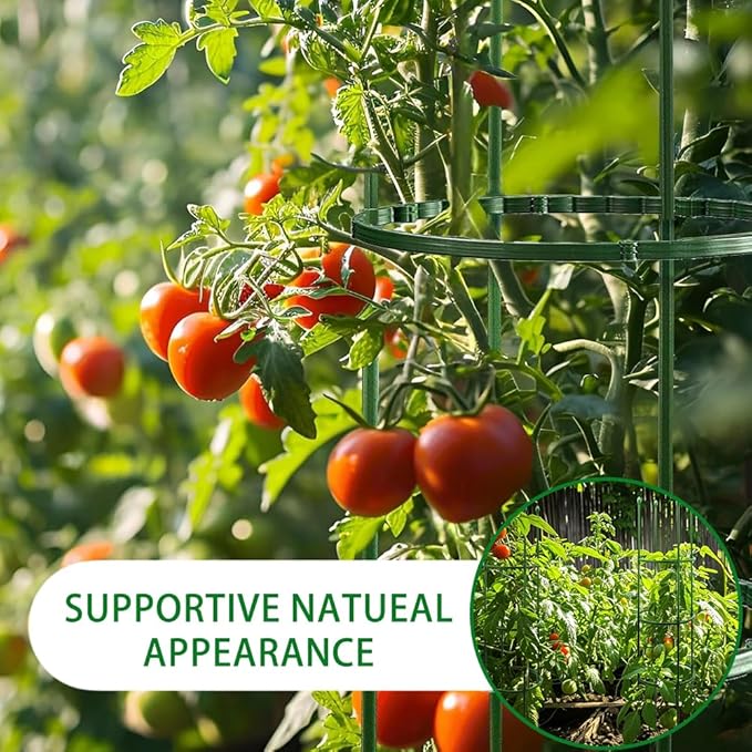 Tomaten Rankhilfe, 141 PCS Gurken Rankhilfe Mit Verstellbarer Höhe, Tomatenkäfig, Pflanzenstütze, Tomatenturm, Gurkenturm Rankhilfe, Rankgitter für Tomaten, Gurken,Blumen,Pflanzen,Garten