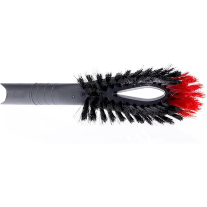 2in1 Kehrset mit extra Borsten für Sauberkeit in den Ecken, Handfeger & Kehrschaufel, Farbe Rot, 1er Pack