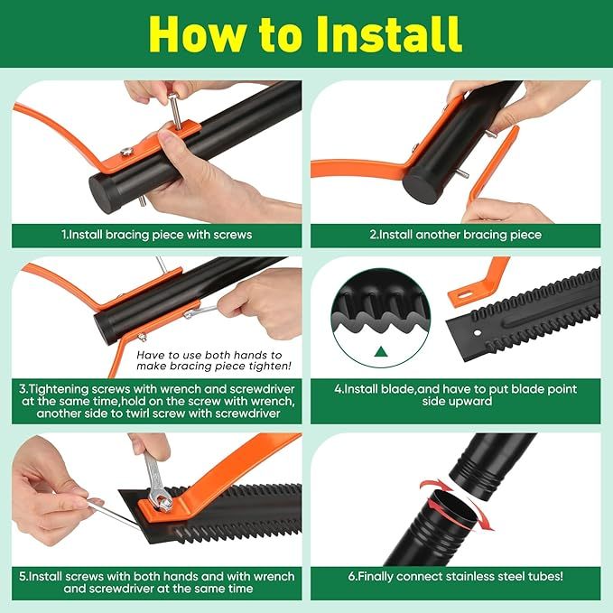 BlumWay 152.4cm Unkrautgrasschneider mit gezackter zweischneidiger scharfer Klinge, manuelles Unkrautvernichter, Graspeitsche, Handwerkzeug, Handgerät, Unkrautvernichter für überwucherte Unkraut