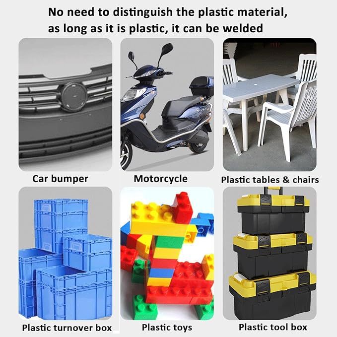 160W Kunststoff Schweißgerät Auto Stoßstange Reparaturset 800PCS 6 Arten Klammern,Hot Hefter Kunststoff Schweißer Reparatur Set,Kunststoff Schweiß Reparatur,Flach/Außenecke/Innenecke/Wellenklammern