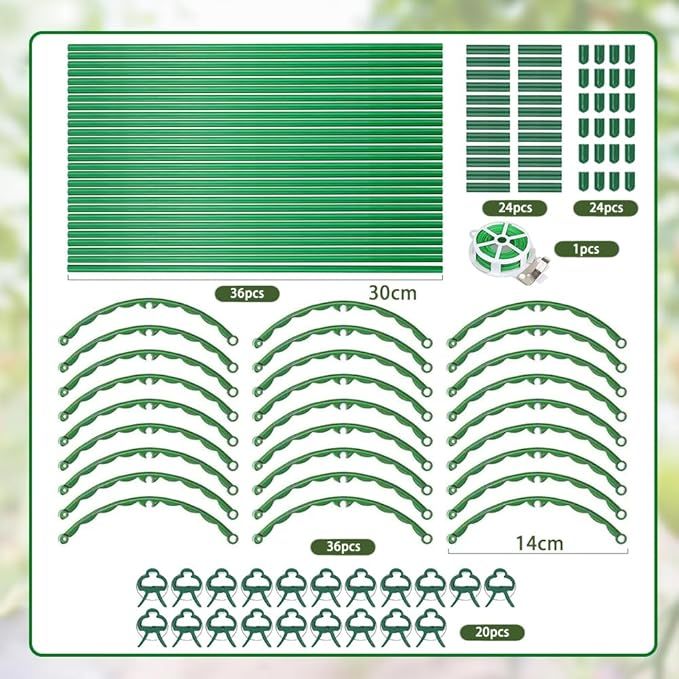 Tomaten Rankhilfe, 141 PCS Gurken Rankhilfe Mit Verstellbarer Höhe, Tomatenkäfig, Pflanzenstütze, Tomatenturm, Gurkenturm Rankhilfe, Rankgitter für Tomaten, Gurken,Blumen,Pflanzen,Garten