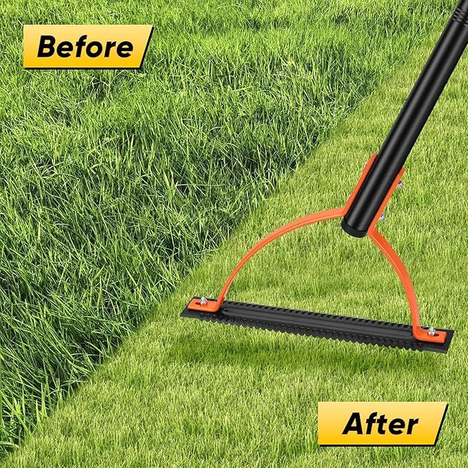 BlumWay 152.4cm Unkrautgrasschneider mit gezackter zweischneidiger scharfer Klinge, manuelles Unkrautvernichter, Graspeitsche, Handwerkzeug, Handgerät, Unkrautvernichter für überwucherte Unkraut