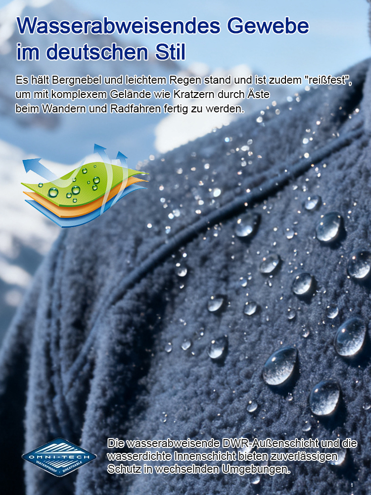 【Neue Herbst-/Winterkollektion der norwegischen Premium-Outdoor-Marke】Doppelseitige Fleecejacke mit Kapuze✨Der zweite Artikel kostet nur 26 €!