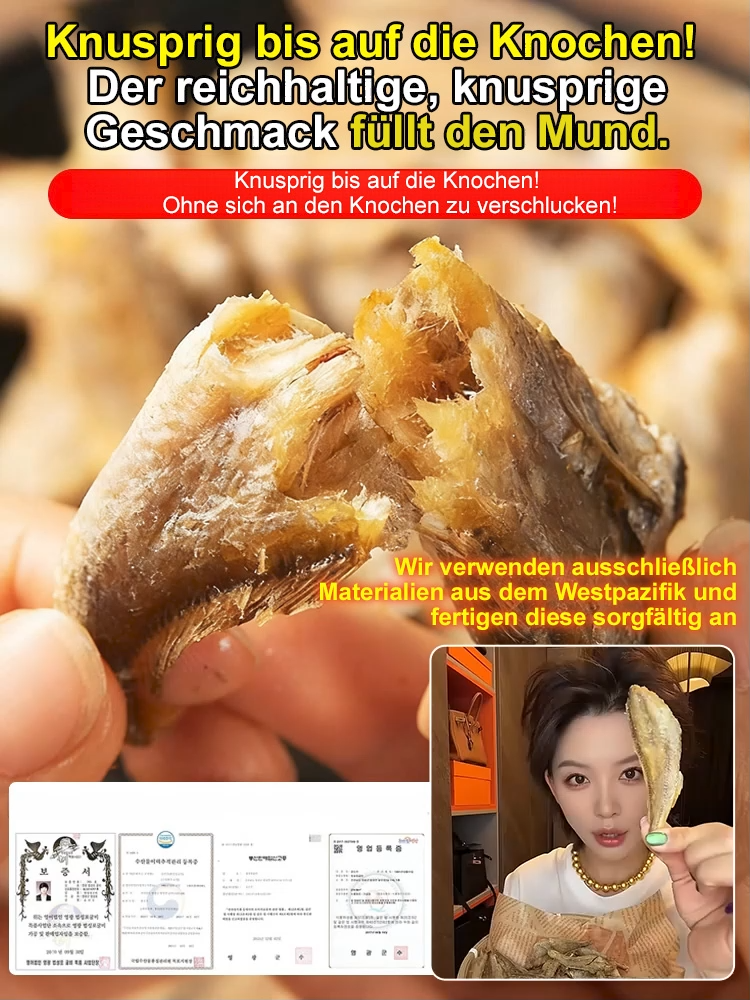 Getrocknete Tiefseefische, schwer zu fangen