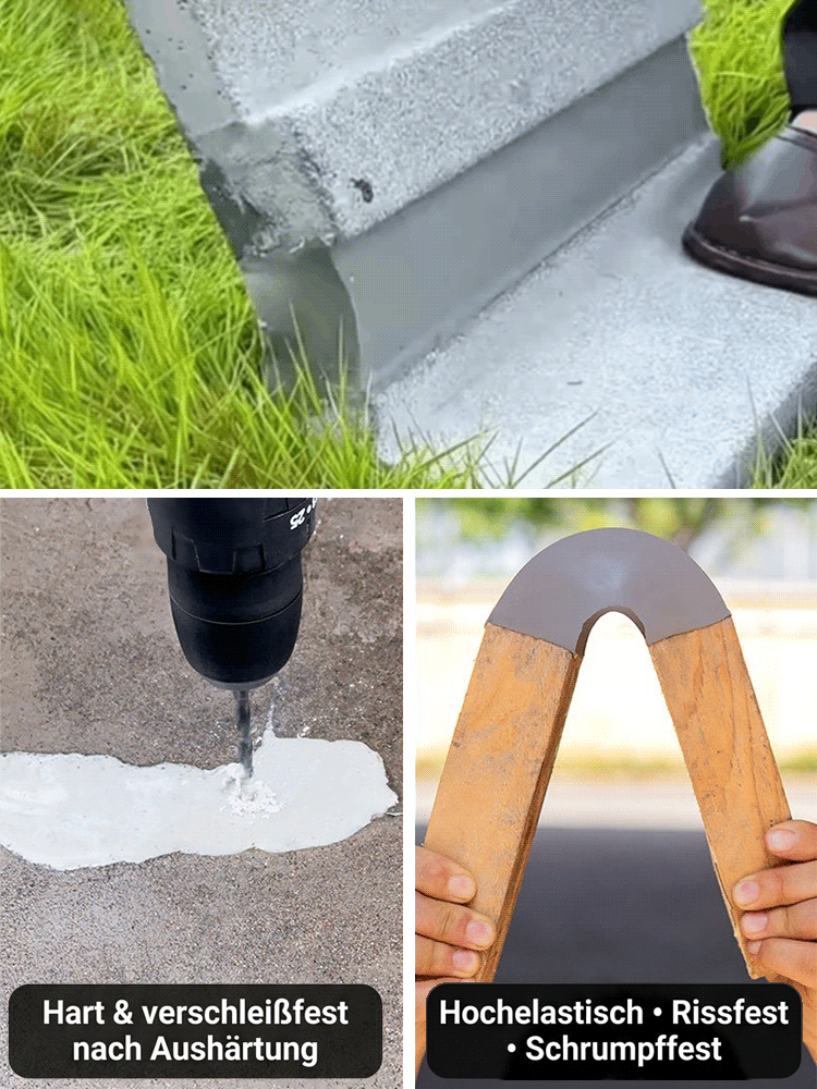🧱 Verabschieden Sie sich von teuren Reparaturkosten! Professionelle selbstnivellierende Rissreparatur-Flüssigkeit | 1 Beutel für 50 Meter Riss, 20 Jahre Haltbarkeit (Heute zum halben Preis)