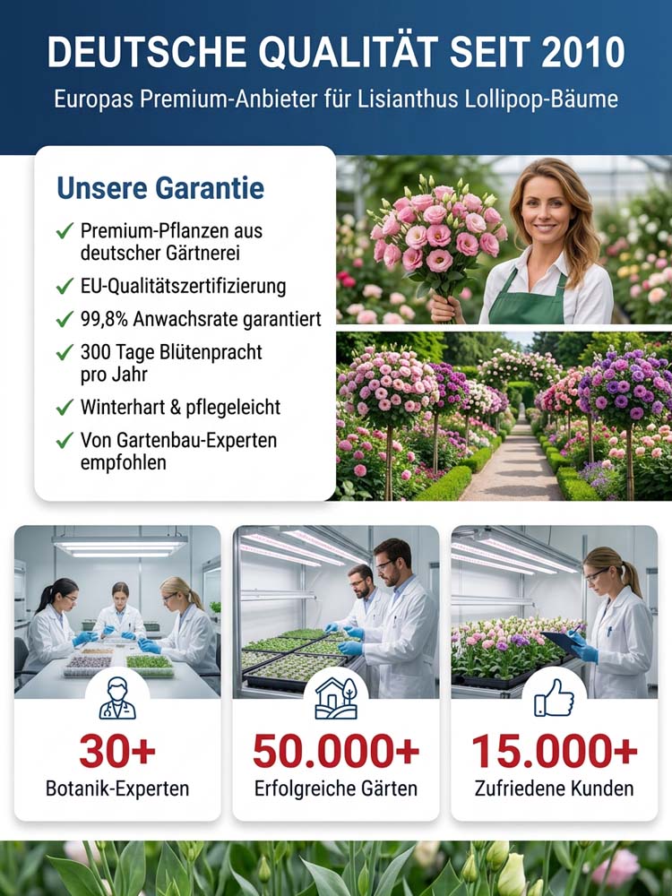 Lisianthus Lollipop-Baum | Ganzjährige Blütenpracht