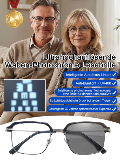 Ultra-klare Waben-Phototrope Lesebrille