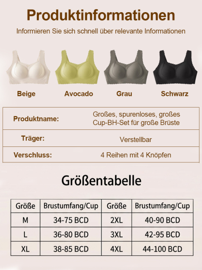 Revolutionärer 3D-Leicht-BH: Lässt optisch zwei Körbchengrößen kleiner wirken – für eine schlanke Silhouette ❤️ Nur 0,2 cm dünn, ganz ohne Bügel, maximaler Komfort