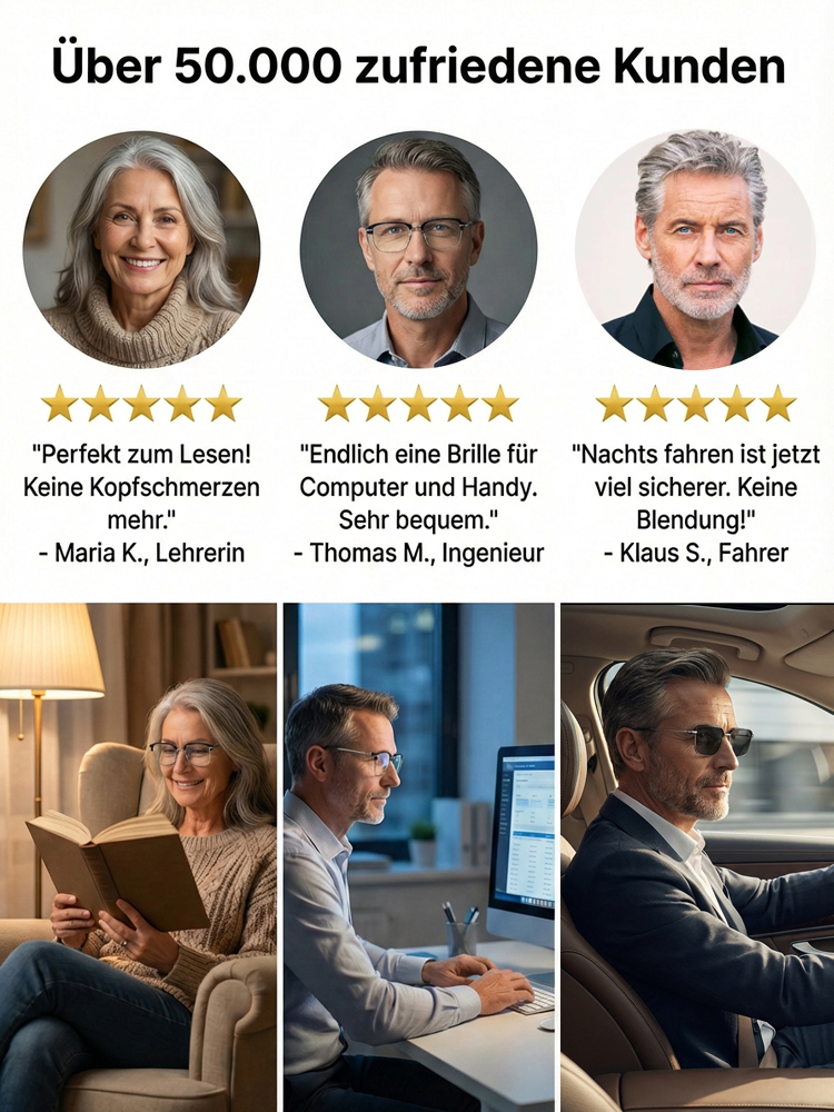 Ultra-klare Waben-Phototrope Lesebrille