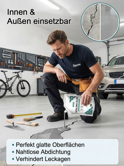 🧱 Verabschieden Sie sich von teuren Reparaturkosten! Professionelle selbstnivellierende Rissreparatur-Flüssigkeit | 1 Beutel für 50 Meter Riss, 20 Jahre Haltbarkeit (Heute zum halben Preis)