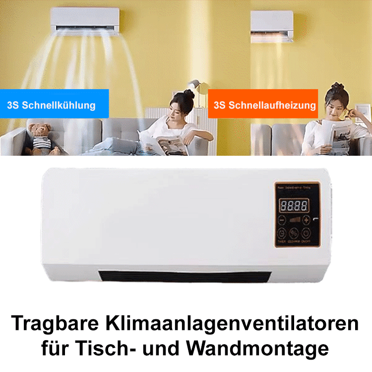 【50% Super Rabatt】Installationsfreie mobile Wandklimaanlage, sowohl für Kühlen als auch Heizen