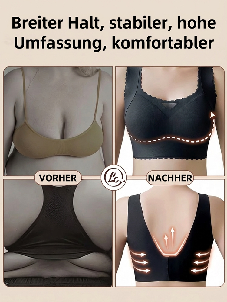 Revolutionärer 3D-Leicht-BH: Lässt optisch zwei Körbchengrößen kleiner wirken – für eine schlanke Silhouette ❤️ Nur 0,2 cm dünn, ganz ohne Bügel, maximaler Komfort