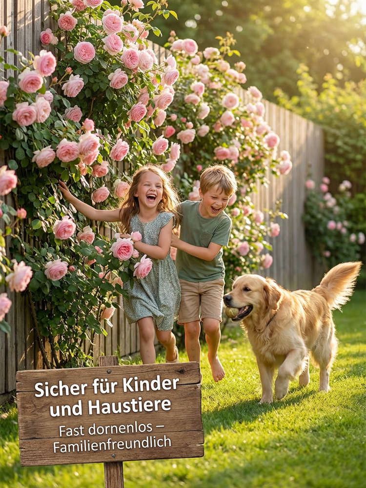 Immerblühende Kletterrosenpflanze für alle Jahreszeiten