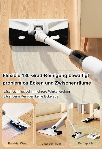 【2025 Modell – 50 % Rabatt, nur noch 300 Stück】Leichter Waschsauger – Saugen, Wischen & Desinfizieren in einem, 90 % weniger Aufwand