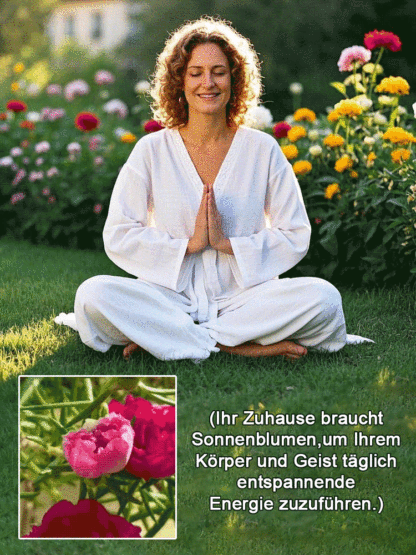 [Heilung von Geist und Körper] Der Garten ist voller doppelblättriger Sonnenblumenkerne.