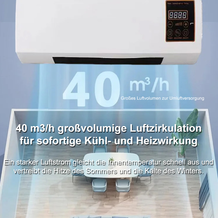 【50% Super Rabatt】Installationsfreie mobile Wandklimaanlage, sowohl für Kühlen als auch Heizen