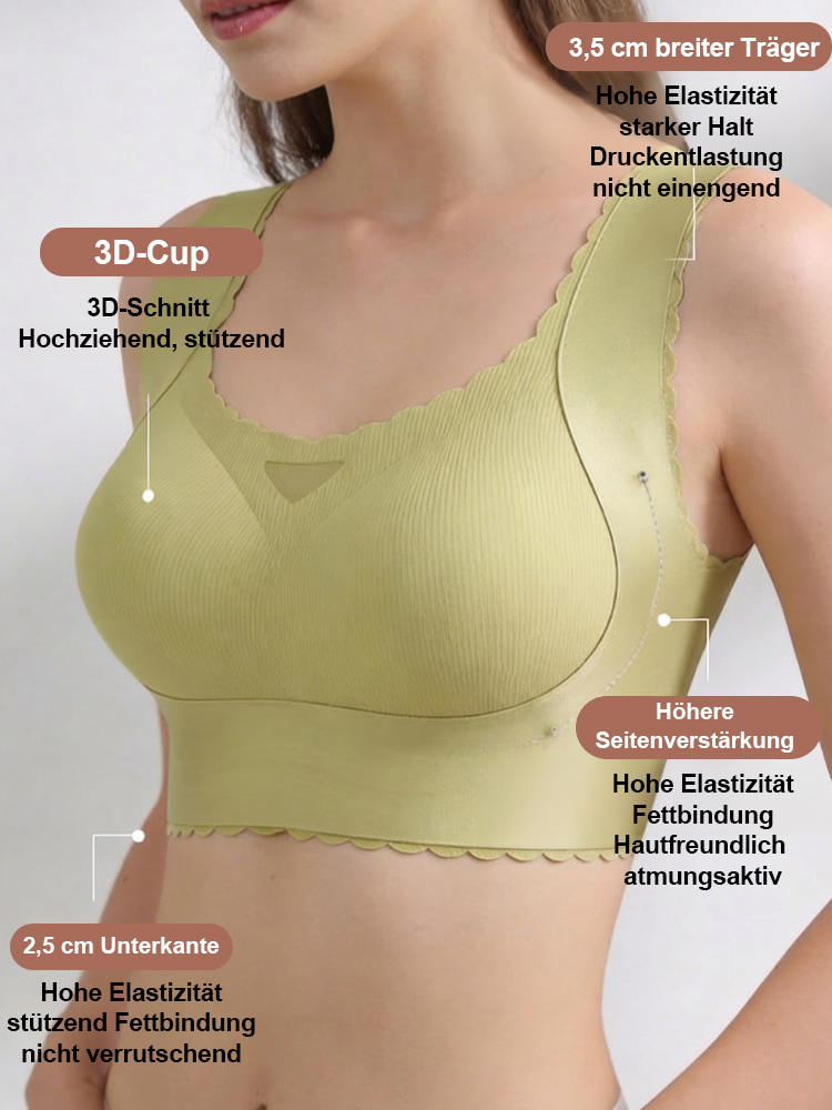 Revolutionärer 3D-Leicht-BH: Lässt optisch zwei Körbchengrößen kleiner wirken – für eine schlanke Silhouette ❤️ Nur 0,2 cm dünn, ganz ohne Bügel, maximaler Komfort